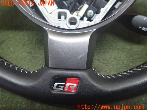 3UPJ=9234480617]マークX 250S GRスポーツ(GRX130)後期 純正 ステアリング スイッチ付き 中古_4