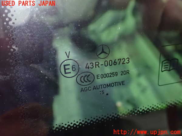 1UPJ-9234491382]ベンツ C180 クーペ(205340C)(205)左クォーターガラス 中古(43R-006723)_2