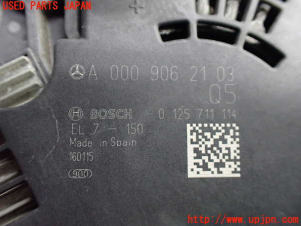 1UPJ-9234496015]ベンツ C180 クーペ(205340C)(205)オルタネーター(ダイナモ) 中古_5
