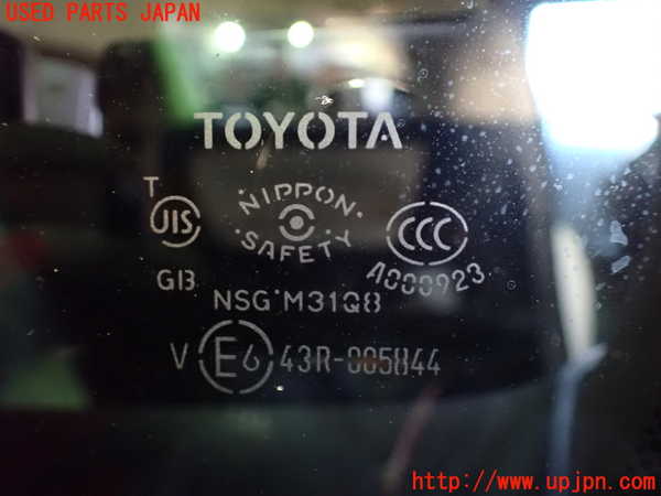 1UPJ-9234531382]アルファード(AGH30W)左クォーターガラス 中古_2