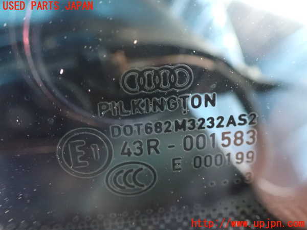 2UPJ-9234541380]アウディ・A5 スポーツバック(8TCDNL)右クォーターガラス (43R-001583) 中古_2