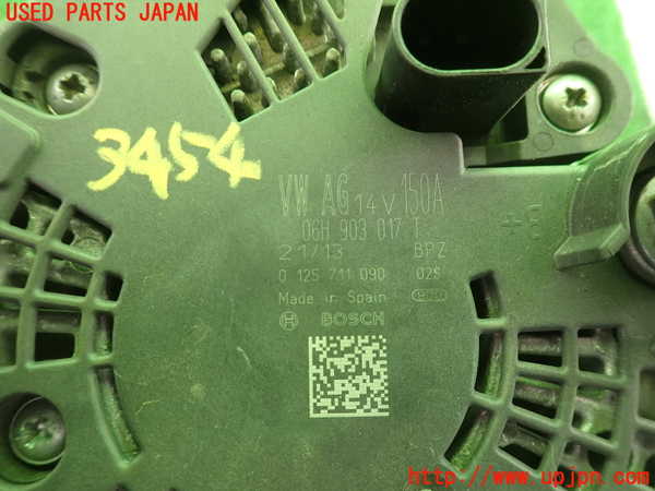 2UPJ-9234546015]アウディ・A5 スポーツバック(8TCDNL)オルタネーター(ダイナモ) 中古_3