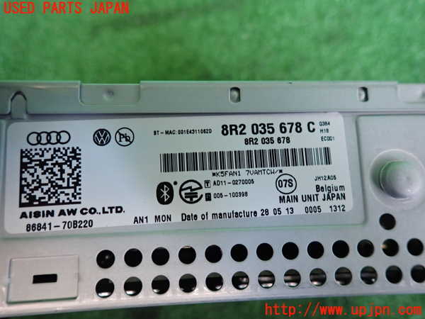 2UPJ-9234546589]アウディ・A5 スポーツバック(8TCDNL)カーナビゲーション HDD 中古_3