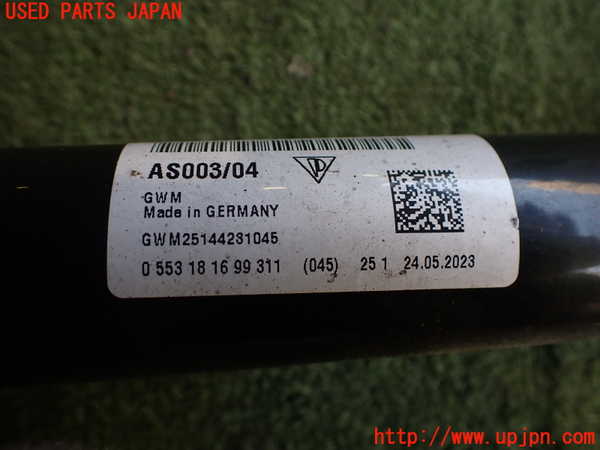 2UPJ-9234554025]ポルシェ・タイカン 4S(J1NB)左リアドライブシャフト 中古_5