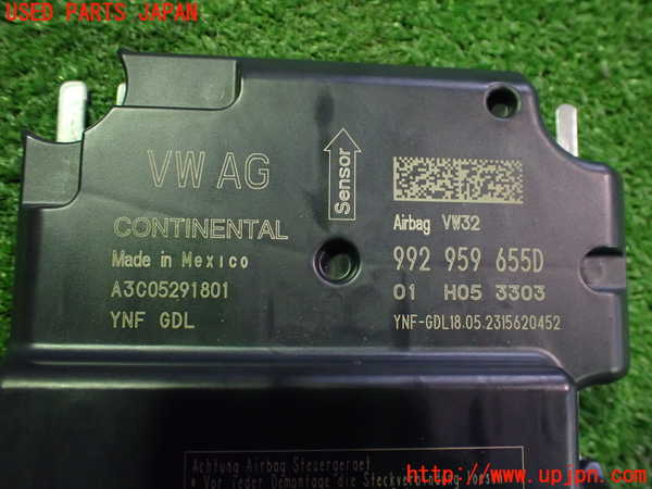 2UPJ-9234556145]ポルシェ・タイカン 4S(J1NB)エアバッグコンピューター 中古_4