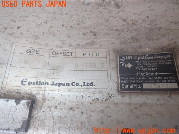 3UPJ=9234570917]ハイラックスサーフ(RZN185W)中期 Epsilon Japan MOZZER ホイール 16×7J +26 PCD139.7 6穴 4本 キャップ2個付き 中古_5