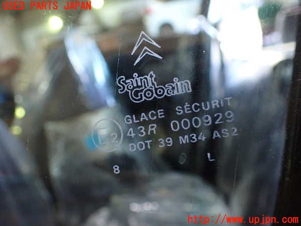 1UPJ-9234601260]シトロエン・CX(型式不明)左前ドア 中古 SAINT-GOBAIN SEKURIT M34 43R-000929_5