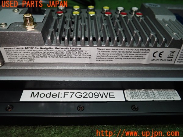 3UPJ=9234620548]ジムニーシエラ JC(JB74W 3型)ATOTO F7G209WE カーナビ アンドロイドナビ 9インチ 2DIN 中古_4
