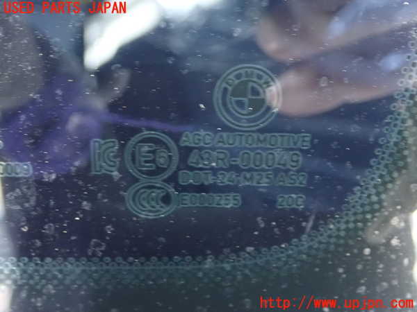 1UPJ-9234651380]BMW 218d グランクーペ F44(7M20)右クォーターガラス 中古 AGC M25 43R-00049_2