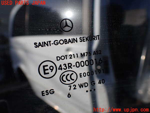 1UPJ-9234681230]ベンツ V350 W639 (639811C)右前ドア 中古 SAINT-GOBAIN SEKURIT M75 43R-000016_5