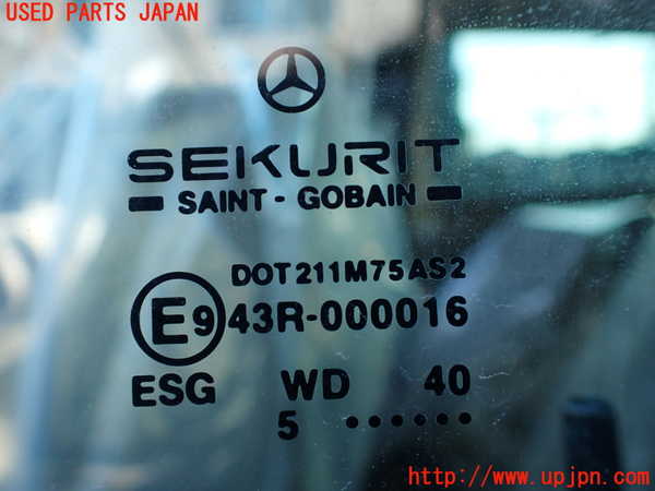 1UPJ-9234681260]ベンツ V350 W639 (639811C)左前ドア 中古 SAINT-GOBAIN SEKURIT M75 43R-000016_5