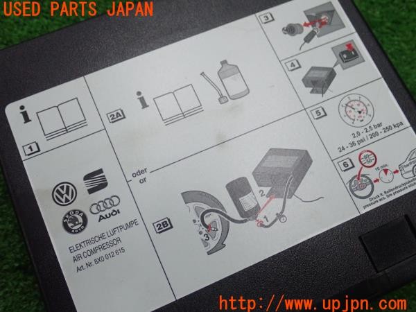 3UPJ=9234690625]アウディ A1 スポーツバック(8XCZE)純正 パンク修理キット エアコンプレッサー 中古_5