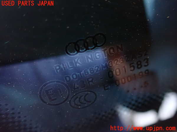 2UPJ-9234691382]アウディ・A1 スポーツバック(8XCZE)左クォーターガラス 中古 PILKINGTON M3232 43R-001583_2