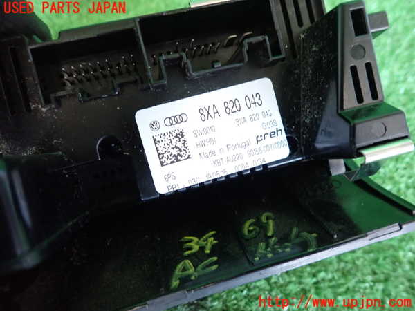 2UPJ-9234696066]アウディ・A1 スポーツバック(8XCZE)エアコンスイッチ1 中古_3