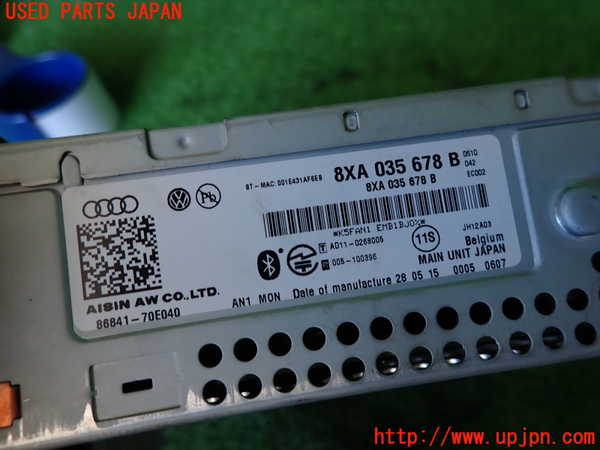 2UPJ-9234696589]アウディ・A1 スポーツバック(8XCZE)カーナビゲーション HDD 中古_3