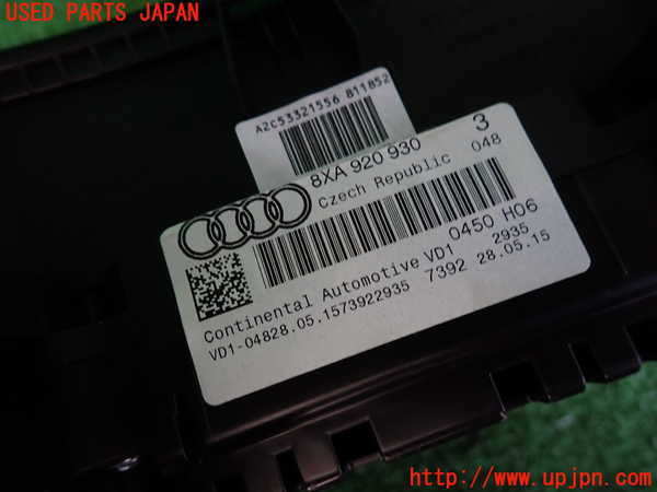 2UPJ-9234696170]アウディ・A1 スポーツバック(8XCZE)スピードメーター 中古_3