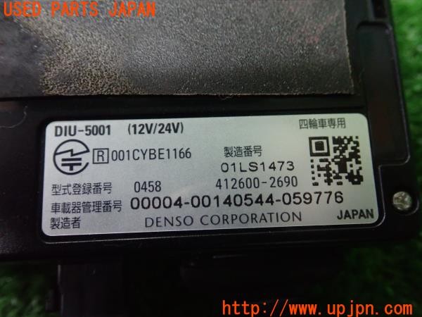 3UPJ=9234720503]MR2(AW11)後期 DENSO デンソー DIU-5001 ETC車載器 中古_4
