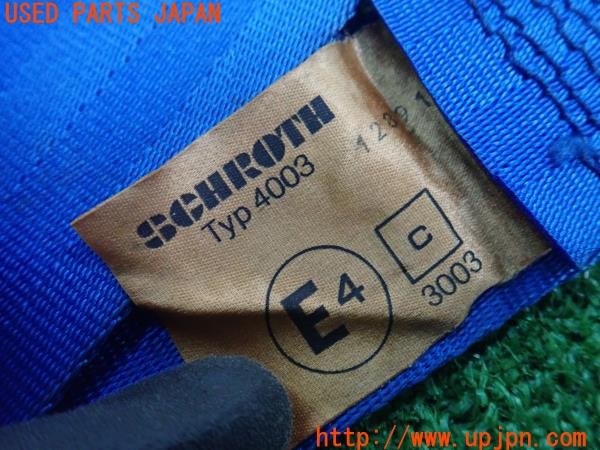 3UPJ=9234720611]MR2(AW11)後期 SCHROTH シュロス Typ4003 3点式シートベルト レーシングハーネス 中古_5