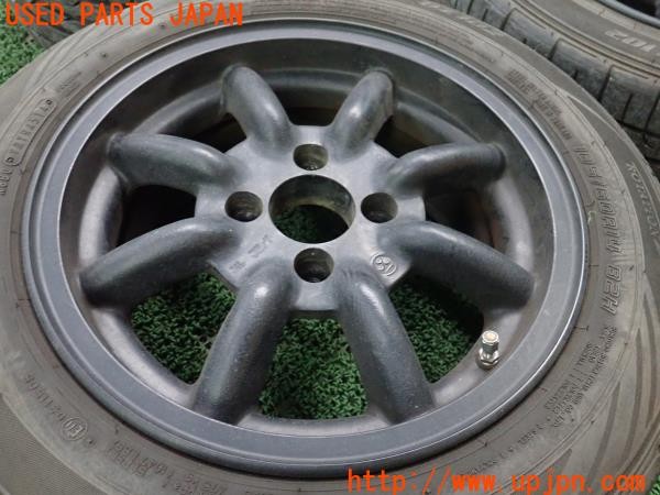 3UPJ=9234720915]MR2(AW11)後期 Watanabe ワタナベ エイトスポーク F8F ホイール 14×6.5J +30 PCD100 4穴 4本 中古_3