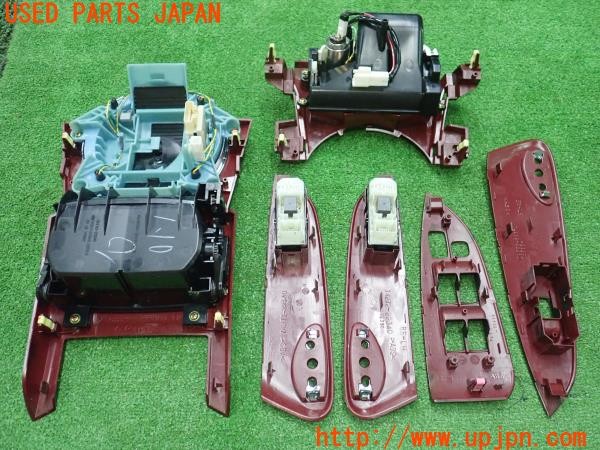 3UPJ=9234730645]マークX 250G Fパッケージ(GRX120)前期 純正 木目調パネル センターパネル ウィンドウスイッチパネル 6点 中古_2