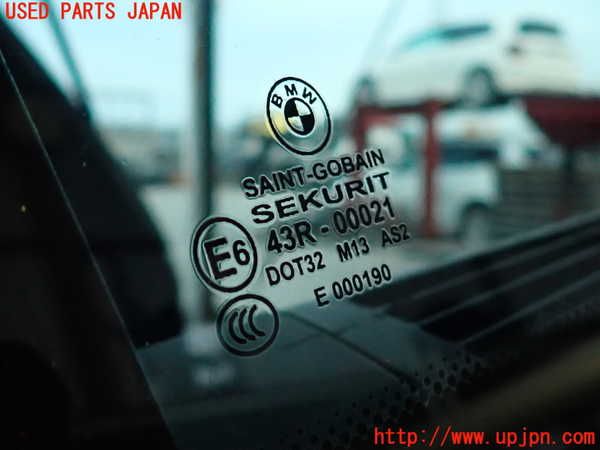 2UPJ-9234741382]BMW X3(PC25)(E83系)左クォーターガラス 中古(43R-00021 M13)_2