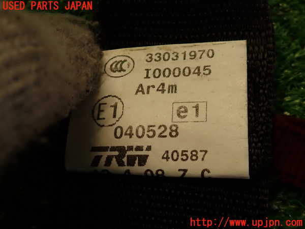 2UPJ-9234747155]BMW X3(PC25)(E83系)右2列目シートベルト 中古_4