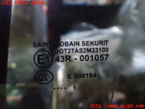 2UPJ-9234771320]ジャガー・Xタイプ(J51YB)左後ドア 中古 SAINT-GOBAIN SEKURIT M23100 43R-001057_3