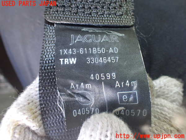 2UPJ-9234777155]ジャガー・Xタイプ(J51YB)右2列目シートベルト 中古_2