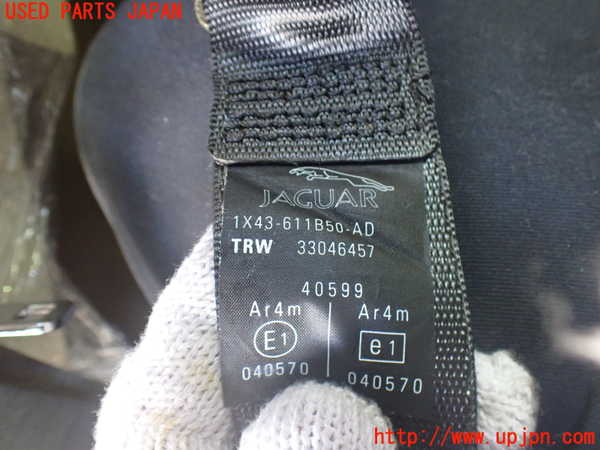2UPJ-9234777185]ジャガー・Xタイプ(J51YB)左2列目シートベルト 中古_2