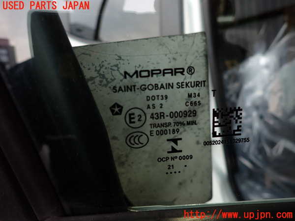2UPJ-9234791230]ジープ・レネゲード(BV13PM)右前ドア 中古 SAINT-GOBAIN SEKURIT M34 43R-000929_3