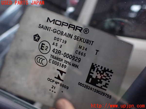 2UPJ-9234791260]ジープ・レネゲード(BV13PM)左前ドア 中古 SAINT-GOBAIN SEKURIT M34 43R-000929_3