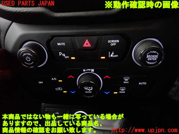 2UPJ-9234796066]ジープ・レネゲード(BV13PM)エアコンスイッチ1 中古_4