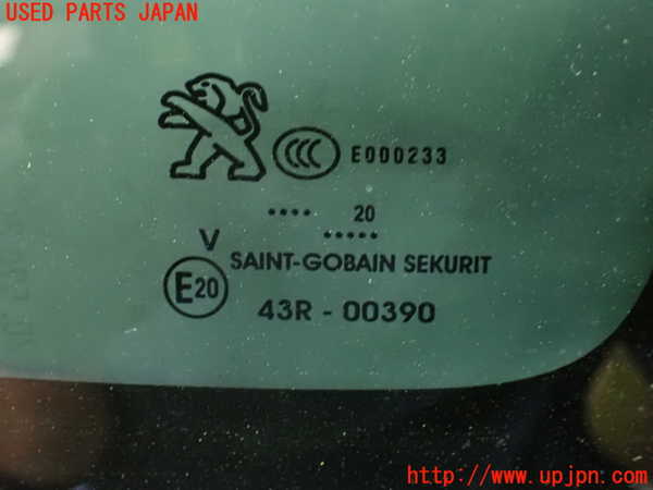 1UPJ-9234801380]プジョー・508SW(R85G06)右クォーターガラス 中古_2