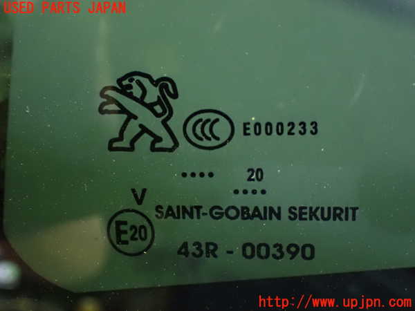 1UPJ-9234801382]プジョー・508SW(R85G06)左クォーターガラス 中古_2