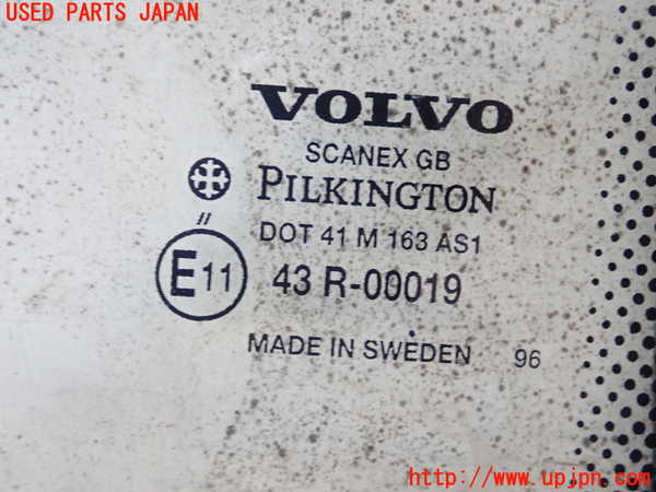 1UPJ-9234811195]ボルボ・940(9B230)フロントガラス 中古 PILKINGTON M163 43R-00019_2