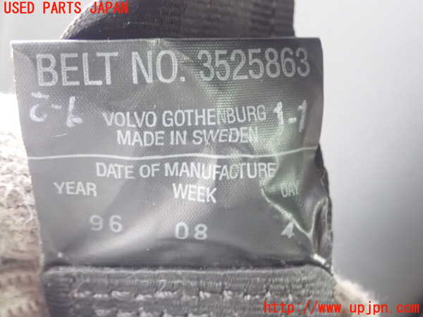 1UPJ-9234817135]ボルボ・940(9B230)真中2列目シートベルト 中古_3