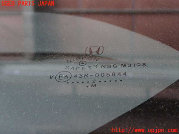 1UPJ-9234821382]フリード(FREED) ハイブリッド(GB7)左クォーターガラス 中古(43R-005844 M31Q8)_2