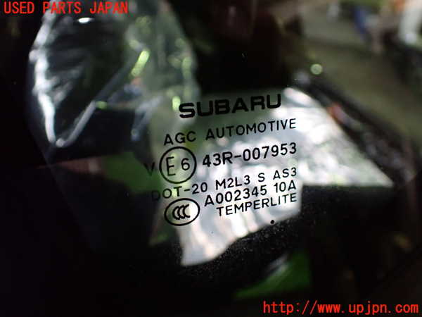 1UPJ-9234831382]インプレッサ(GU7)左クォーターガラス 中古_2