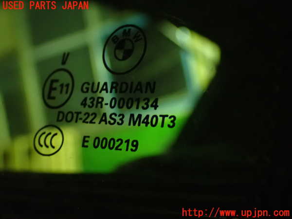 1UPJ-9234841380]BMW X3 F25(WX35)右クォーターガラス 中古_2