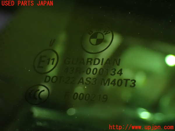 1UPJ-9234841382]BMW X3 F25(WX35)左クォーターガラス 中古_2