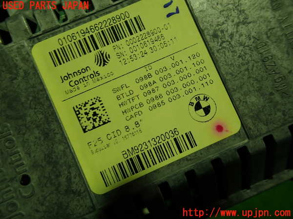 1UPJ-9234846629]BMW X3 F25(WX35)モニター 中古_2