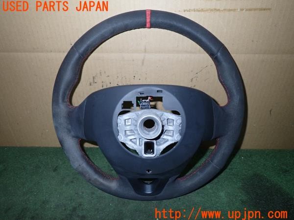 3UPJ=9234870617]ルノー メガーヌ ルノースポール 273トロフィー2(DZF4R1)純正 ステアリング アルカンターラ 中古_2
