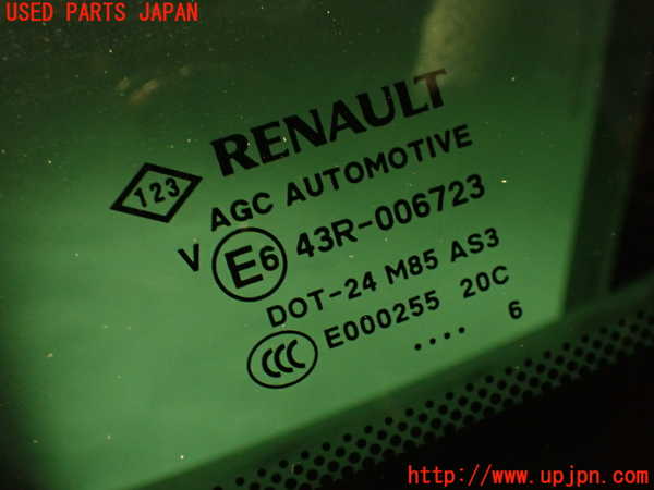 2UPJ-9234871382]ルノー・メガーヌ R.S.(ルノー・スポール)(DZF4R1)左クォーターガラス (43R-006723) 中古_3