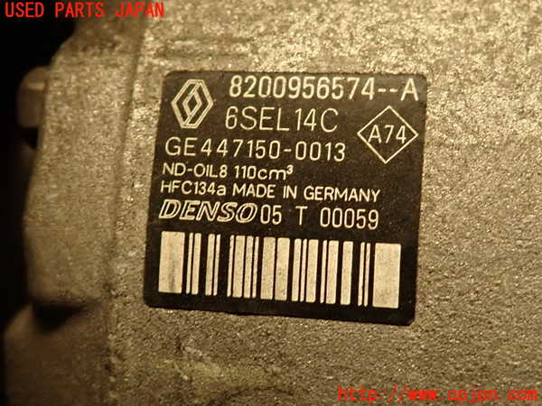 2UPJ-9234876025]ルノー・メガーヌ R.S.(ルノー・スポール)(DZF4R1)エアコンコンプレッサー 中古_3