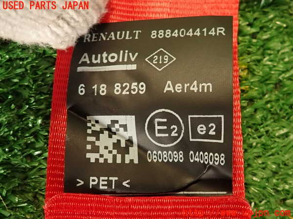 2UPJ-9234877185]ルノー・メガーヌ R.S.(ルノー・スポール)(DZF4R1)左2列目シートベルト 中古_4
