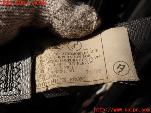 2UPJ-9234897075]ハイラックスサーフ N130系 4ドア(KZN130W)助手席シートベルト 中古_3