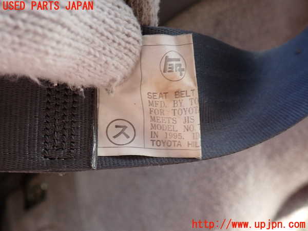 2UPJ-9234897155]ハイラックスサーフ N130系 4ドア(KZN130W)右2列目シートベルト 中古_2