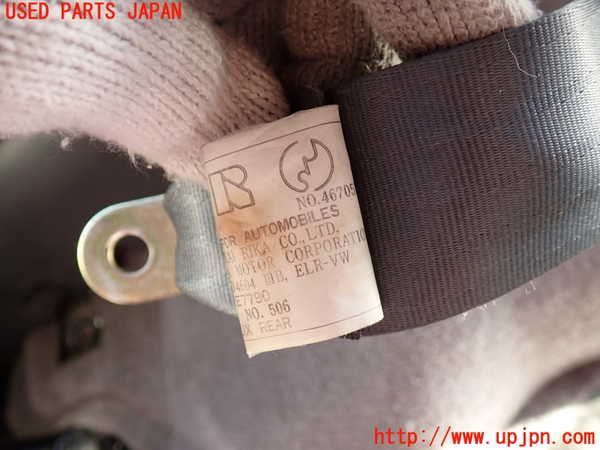2UPJ-9234897155]ハイラックスサーフ N130系 4ドア(KZN130W)右2列目シートベルト 中古_3