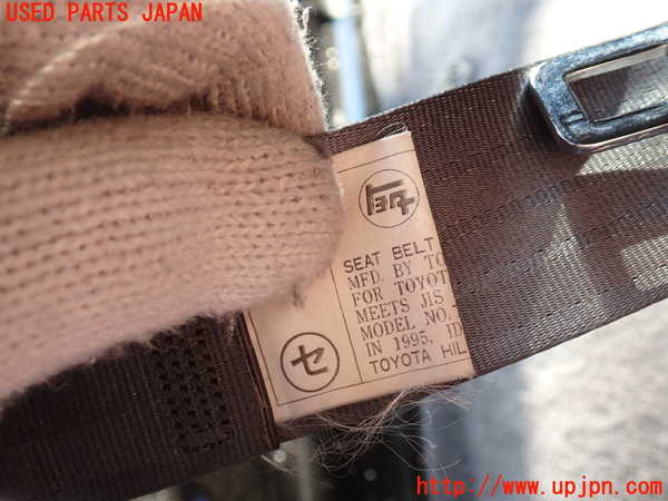 2UPJ-9234897185]ハイラックスサーフ N130系 4ドア(KZN130W)左2列目シートベルト 中古_2