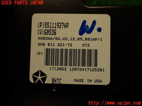 2UPJ-9234916066]ジープ・グランドチェロキー(WK36)エアコンスイッチ1 中古_4